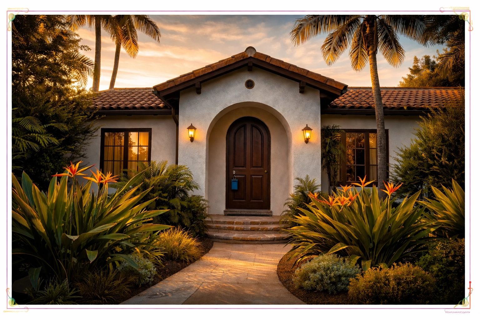 Vacant Spanish-style Los Angeles home with lockbox, ready for secure inherited property sale or probate process. Vacant Spanish-style Los Angeles home with lockbox, ready for secure inherited property sale or probate process.
