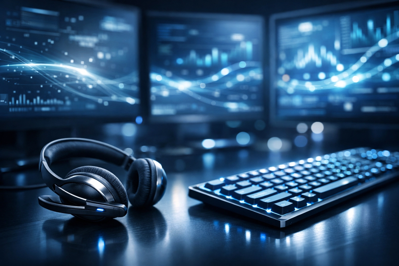 Professional technical support workstation equipped for rapid IT response and hardware management.