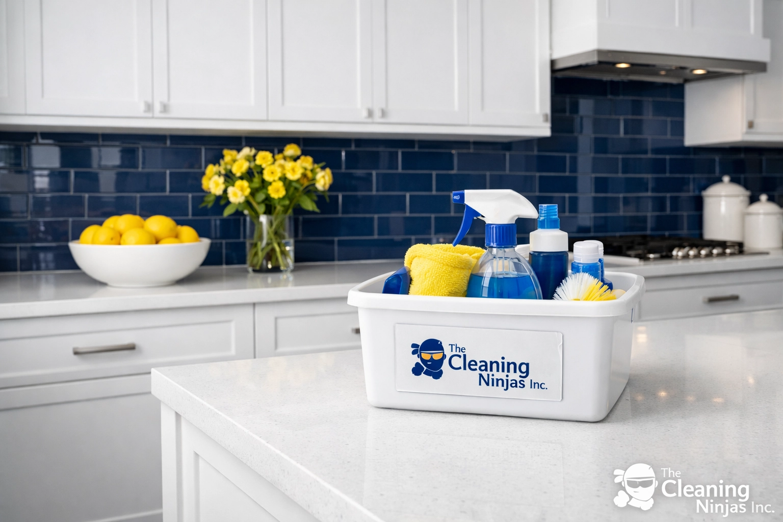 Pristine minimalist kitchen maintained by a weekly house cleaning service for a spotless home.