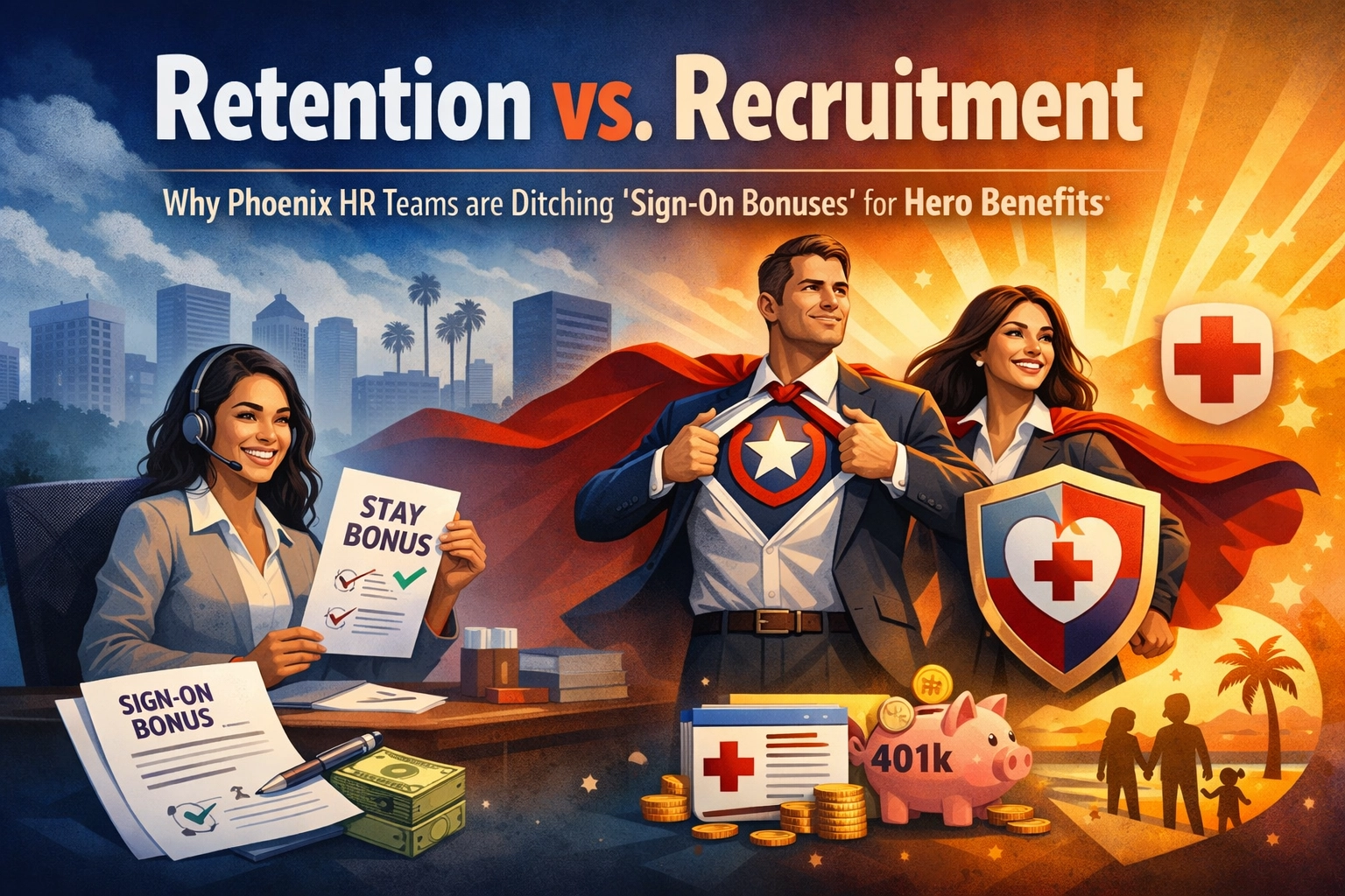 [HERO] Retention vs. Recruitment: Why Phoenix HR Teams are Ditching "Sign-On Bonuses" for Hero Benefits