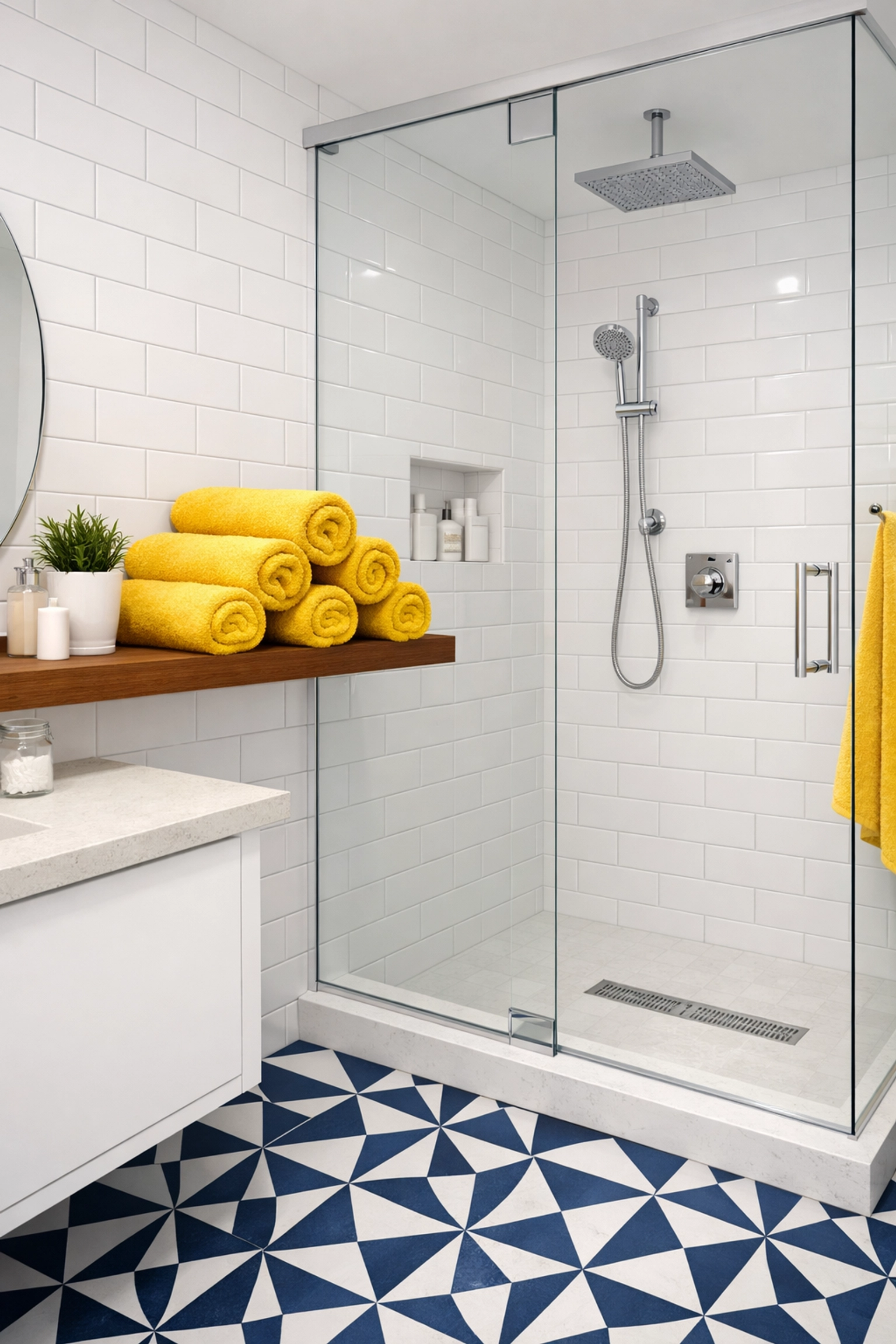 Spotless residential bathroom highlighting deep cleaning Worcester for college move-out turnovers.