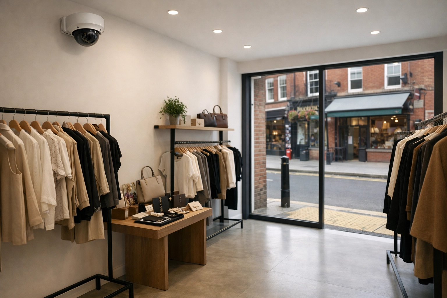 Integrated CCTV system providing professional security for a local Bournemouth boutique shop.