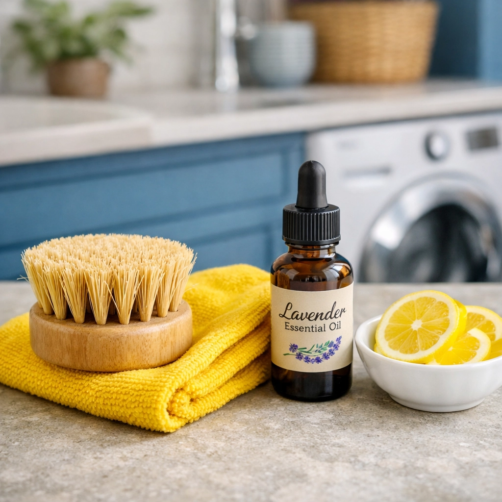 Natural cleaning tools used for high-end house cleaning Cambridge MA and sanitization.