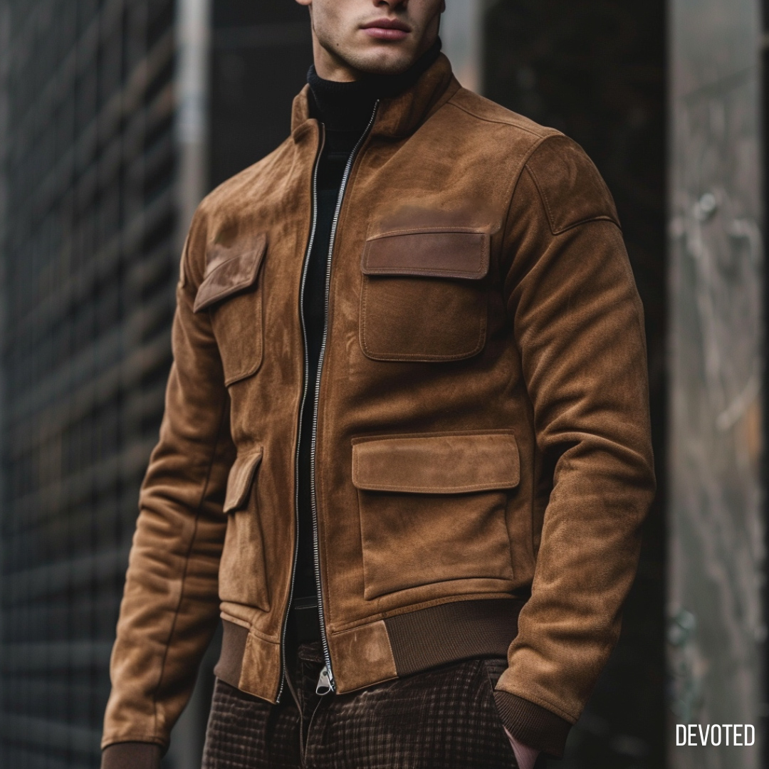 Devoted Brown Leather Jacket