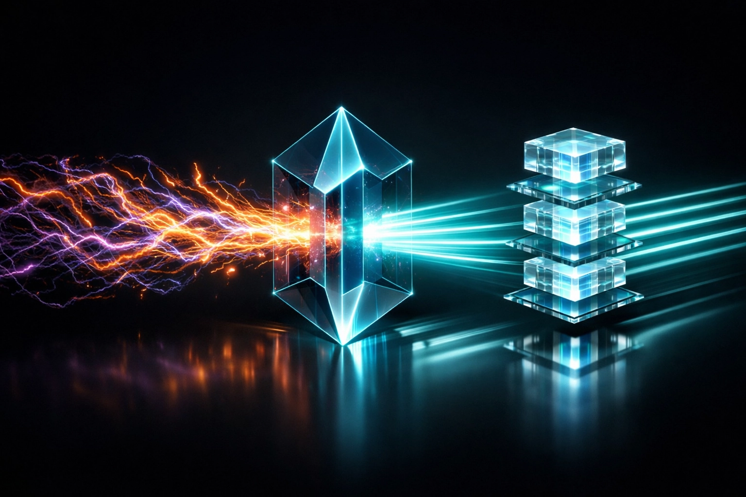 Abstract diagram showing VibeFlow transforming chaotic vibecoding into structured and verifiable enterprise AI governance