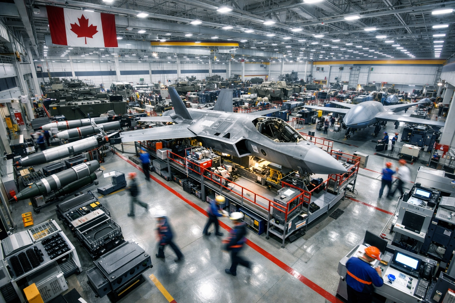Canadian defence manufacturing facility producing military equipment under new Defence Industrial Strategy