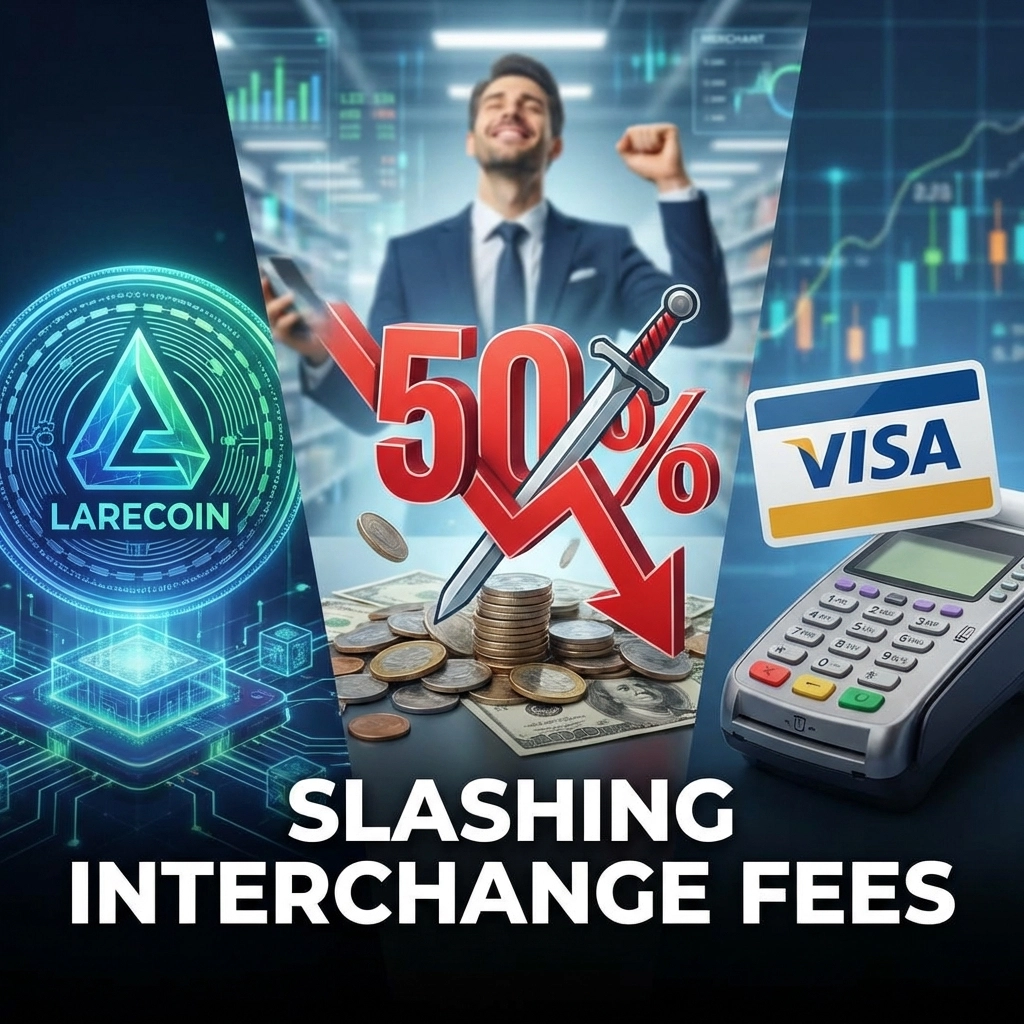 [HERO] Larecoin Vs Visa: Why Merchants Are Slashing Interchange Fees by 50%