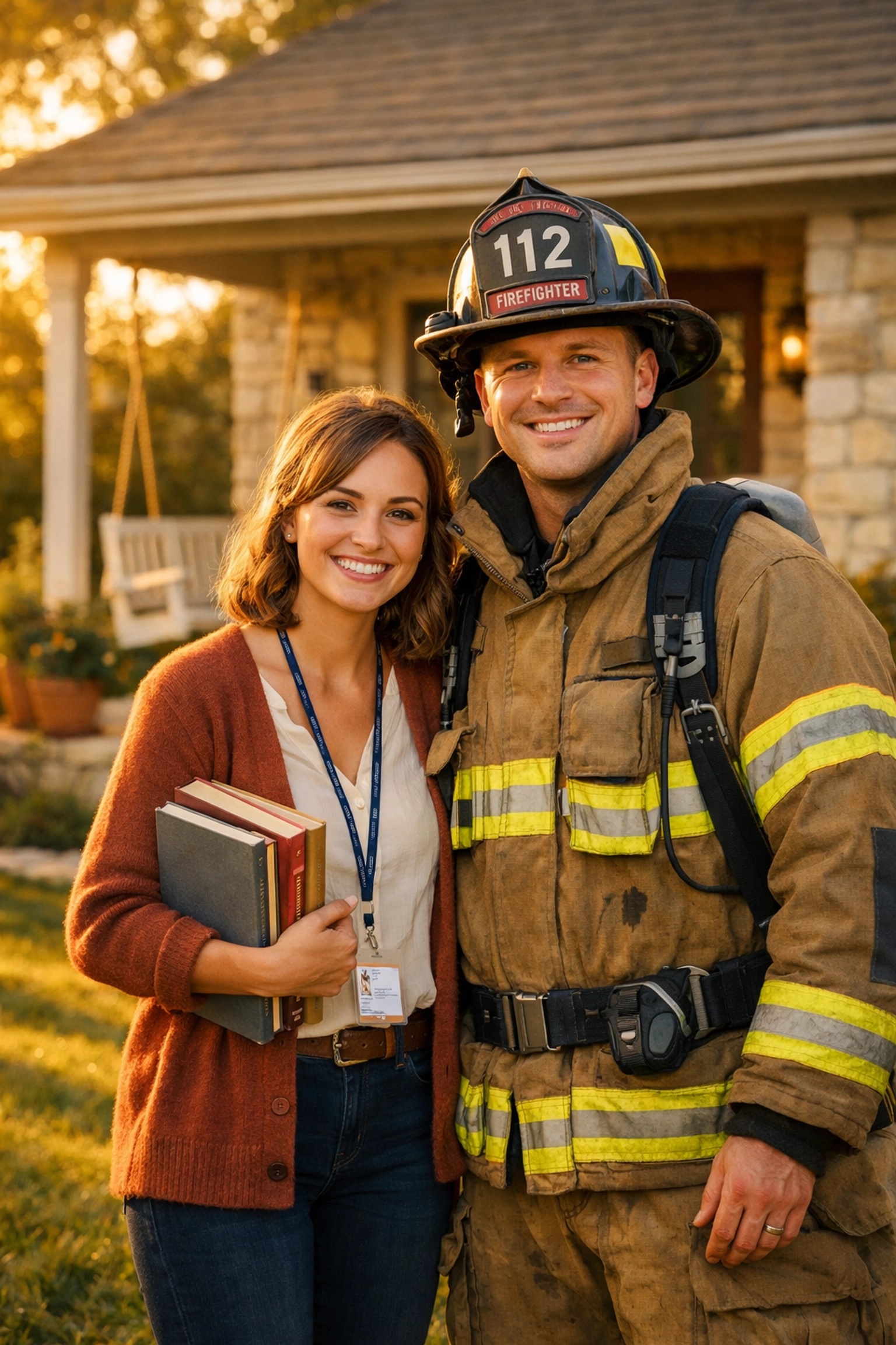 Texas teachers and first responders using first-time home buyer assistance programs for a new home. Texas teachers and first responders using first-time home buyer assistance programs for a new home.