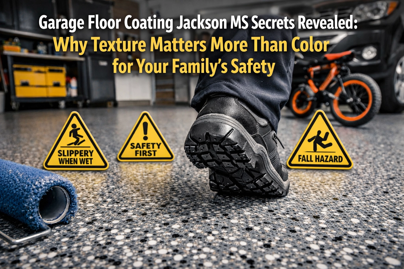 [HERO] Garage Floor Coating Jackson MS Secrets Revealed: Why Texture Matters More Than Color for Your Family’s Safety