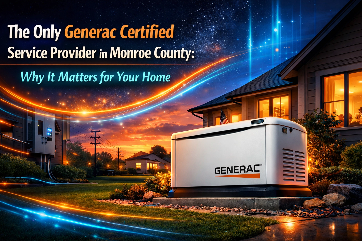 [HERO] The Only Generac Certified Service Provider in Monroe County: Why It Matters for Your Home