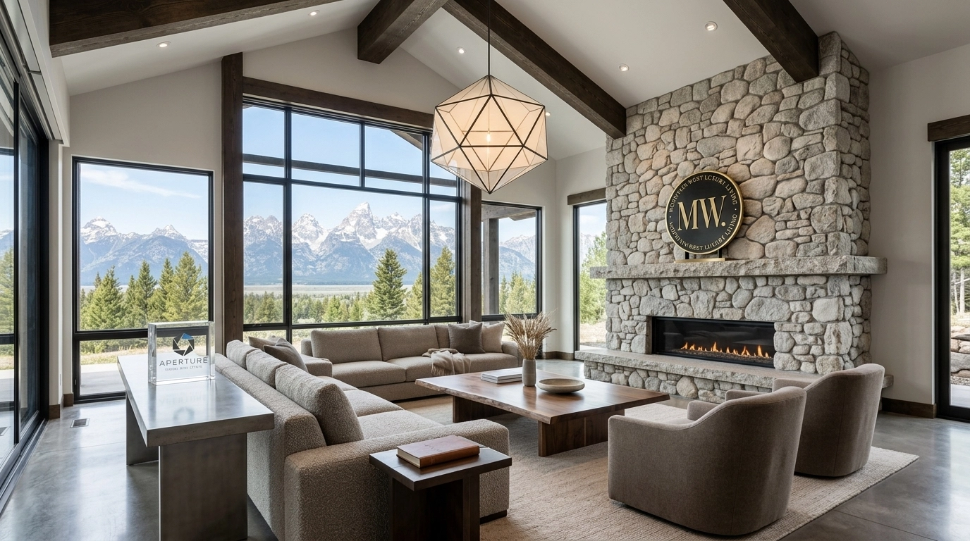 Modern mountain interior design in Driggs