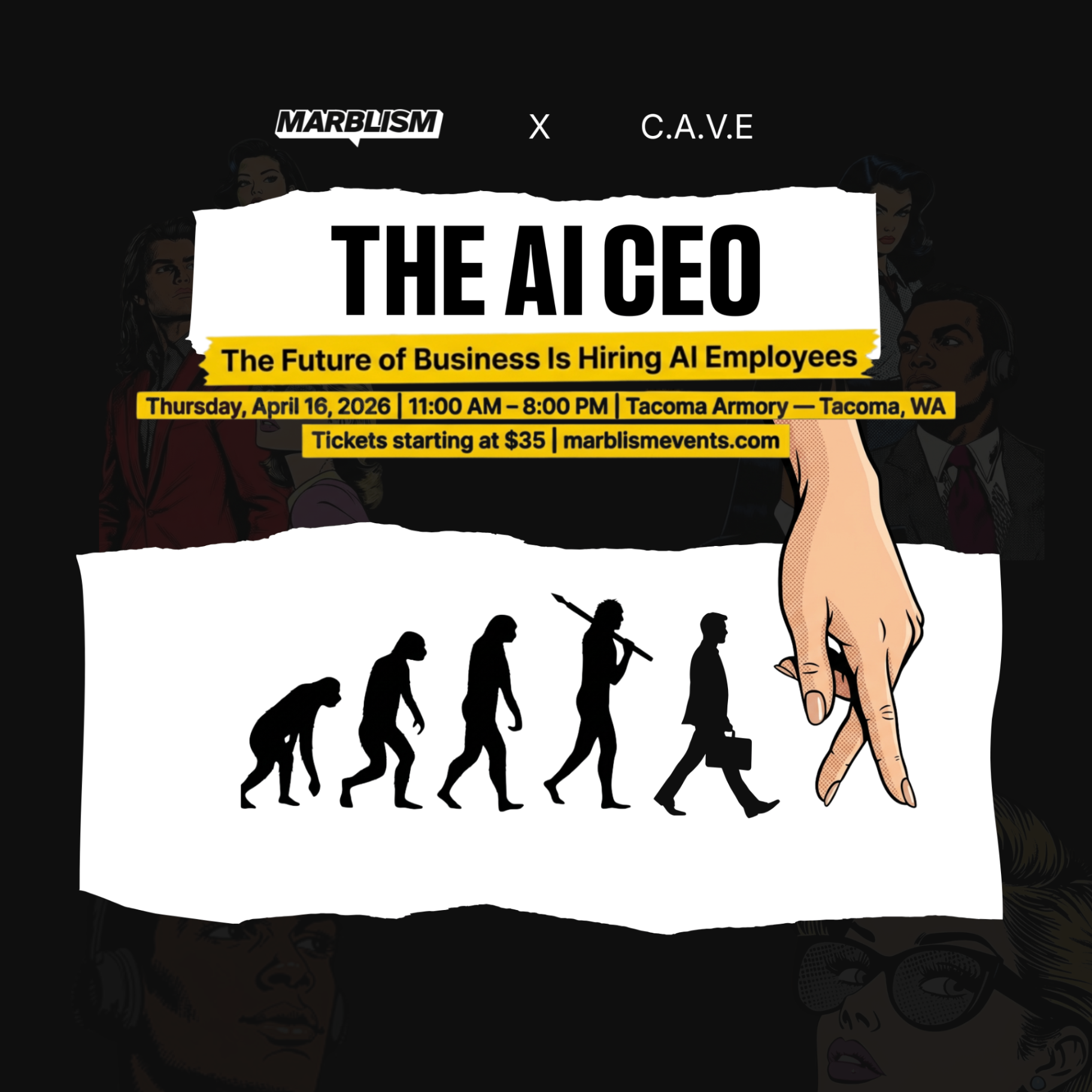 The AI CEO: The Future of Business Is Hiring AI Employees Promotional Graphic