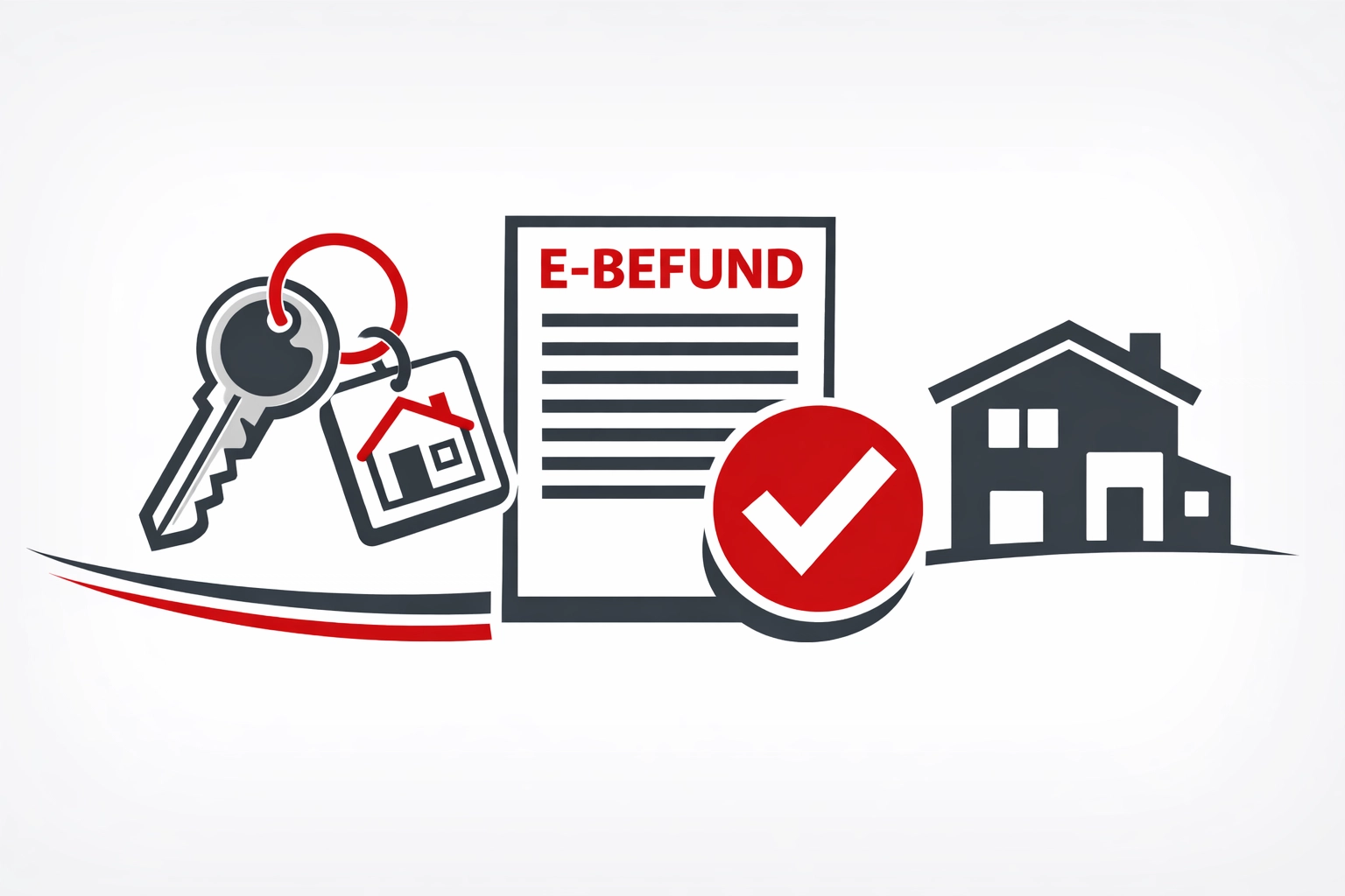Illustration: Mieterwechsel – Schlüssel & E‑Befund-Dokument
