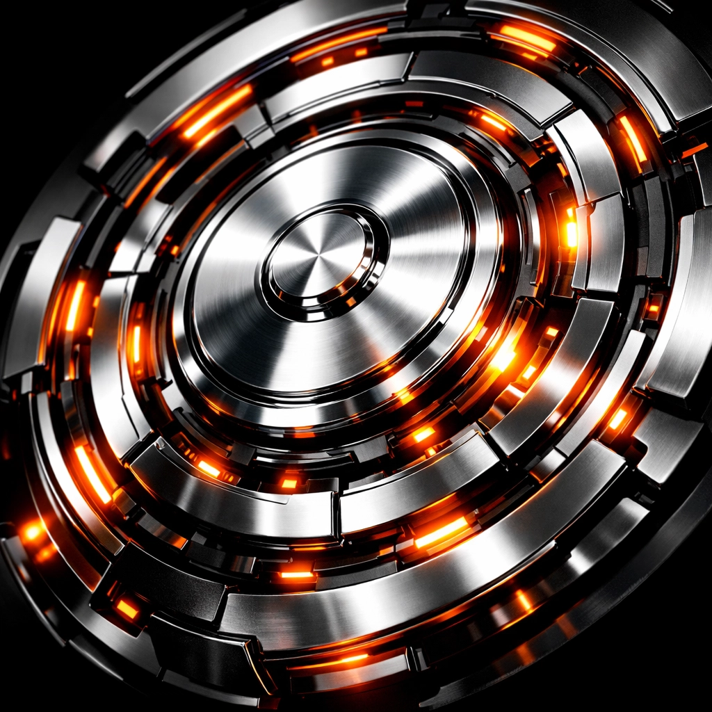 A glowing metallic flywheel representing the repetitive cycle of a debt recycling wealth engine.
