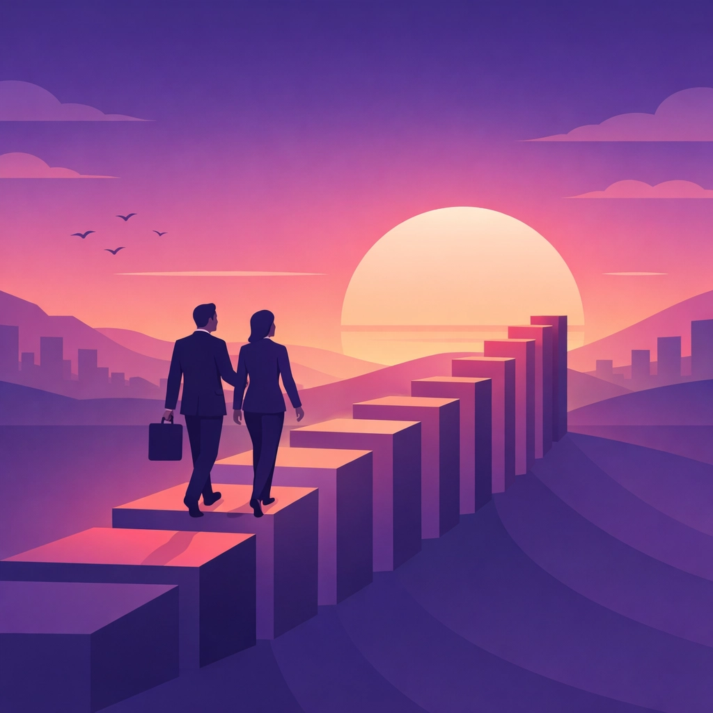 Consultant and entrepreneur walking toward a profitable business future using 2026 tax planning strategies.