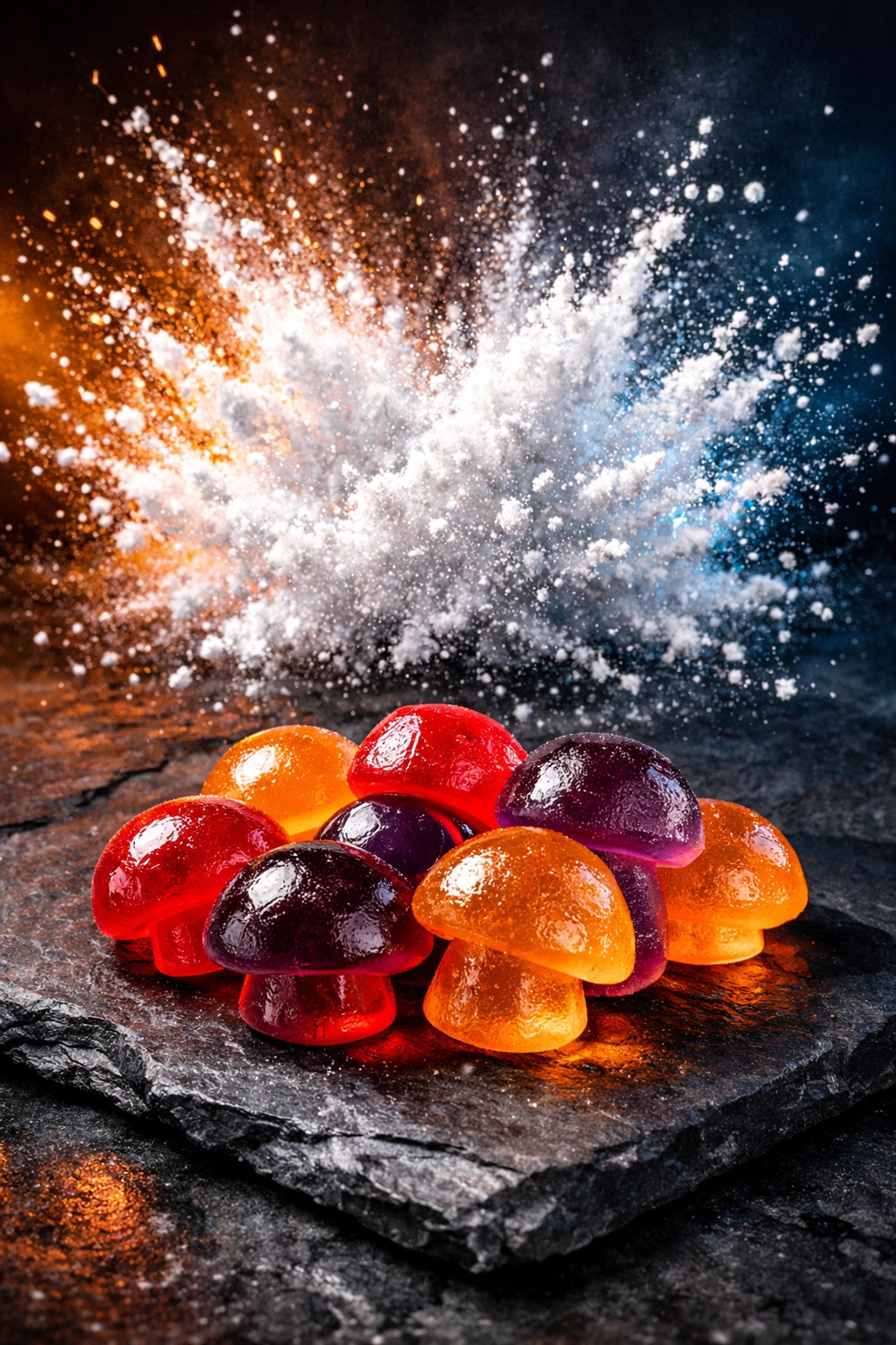 Premium private label mushroom gummies and electrolyte powder demonstrating 2026 supplement trends.