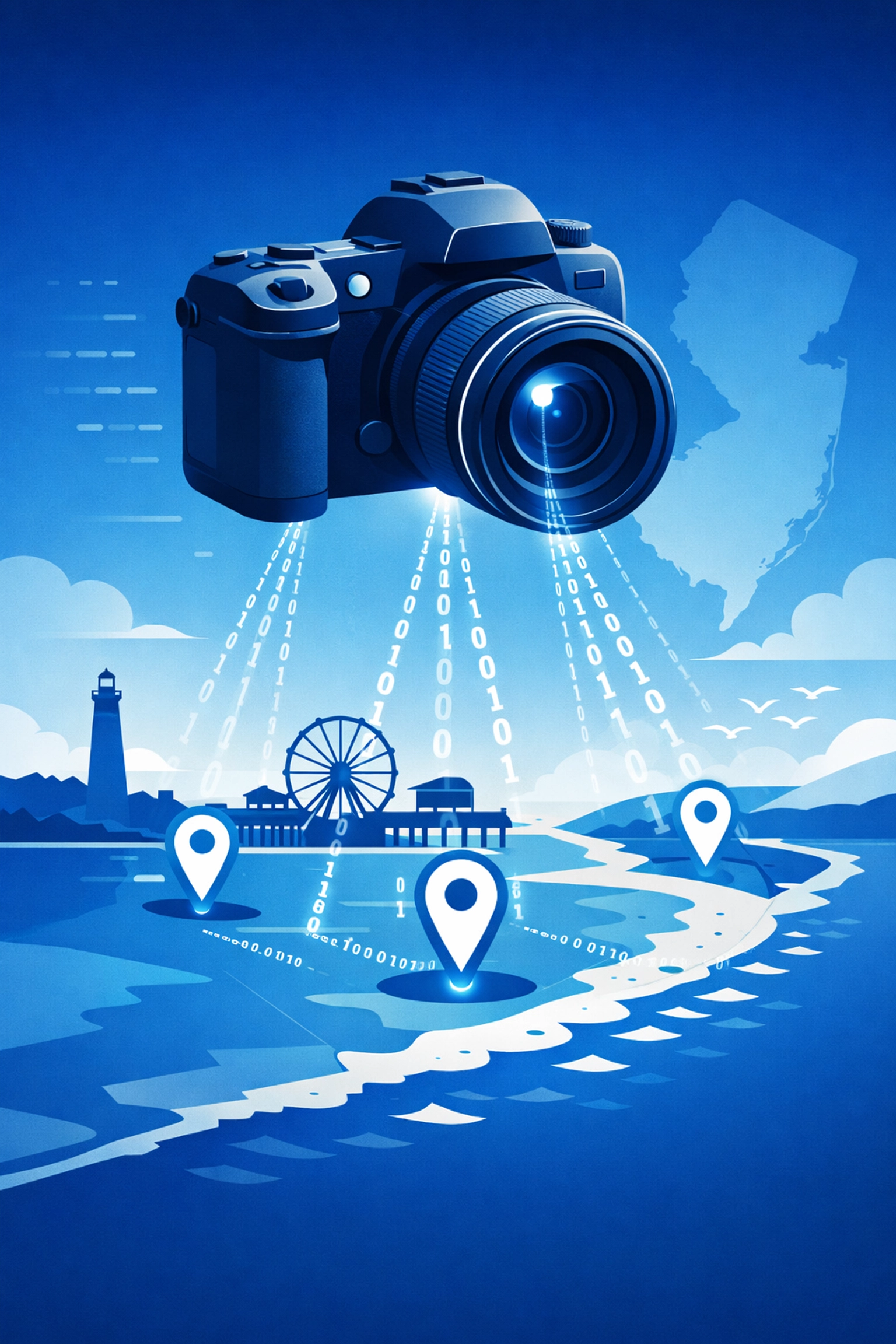 Using geotagged media as part of local SEO services to target Jersey Shore customers.