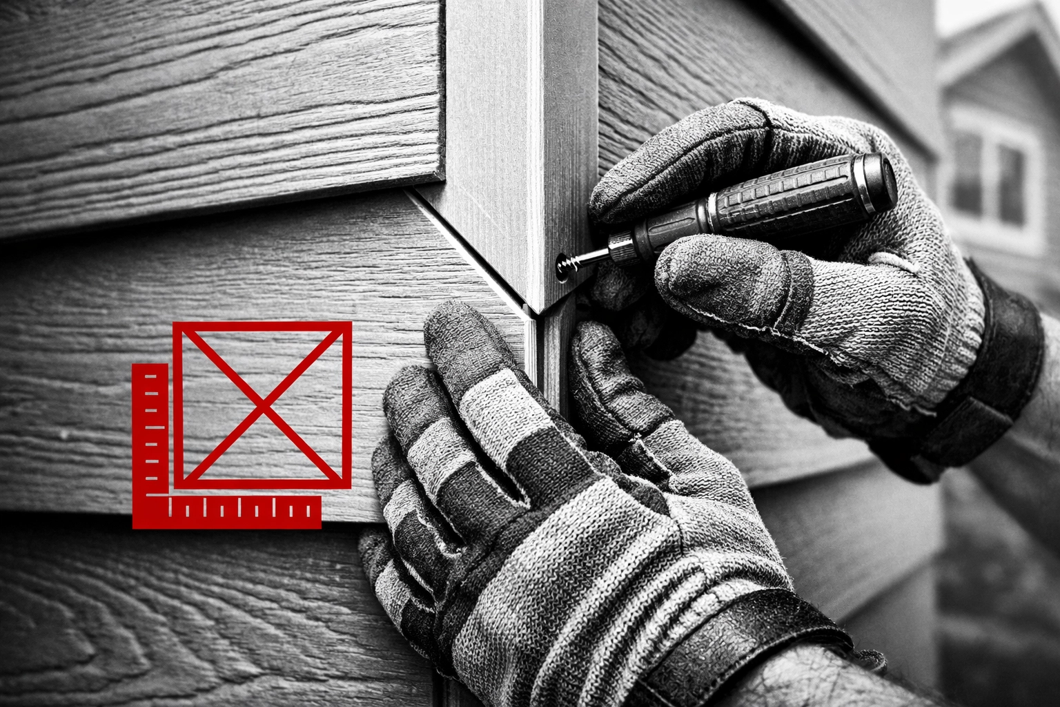 Expert siding installation in Chattanooga TN with focus on precise corner joint sealing.