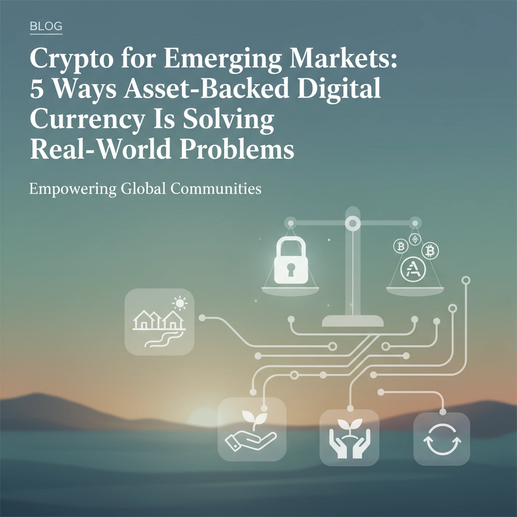 Crypto for Emerging Markets: 5 Ways Asset-Backed Digital Currency Is Solving Real-World Problems