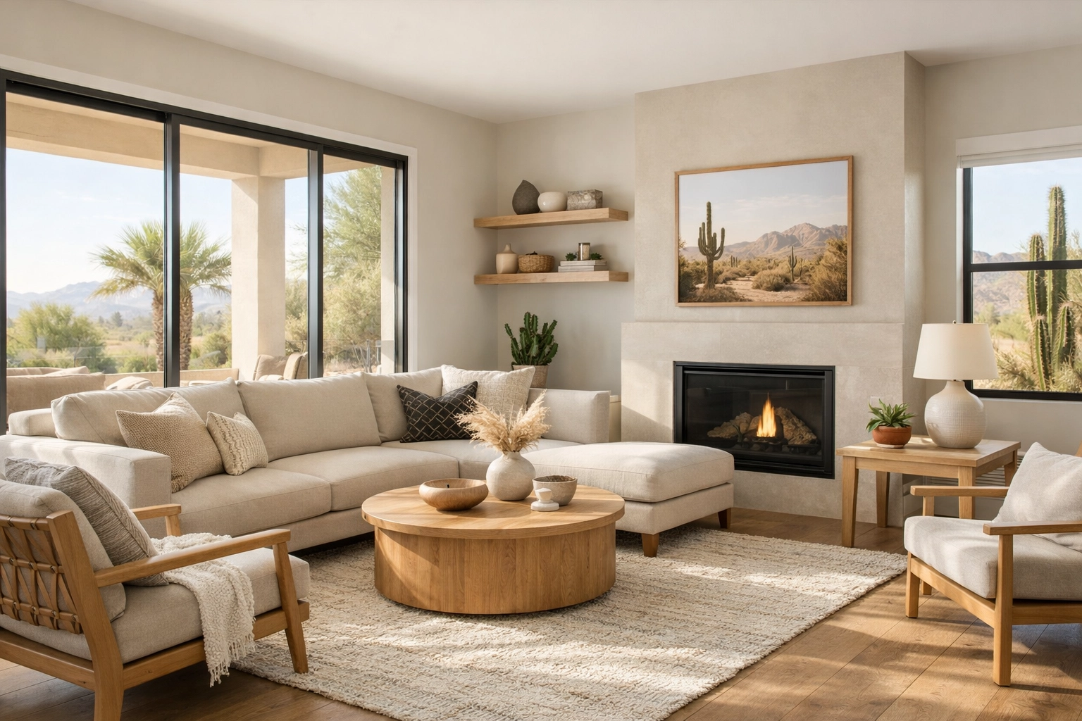 Serene West Valley living space with natural light