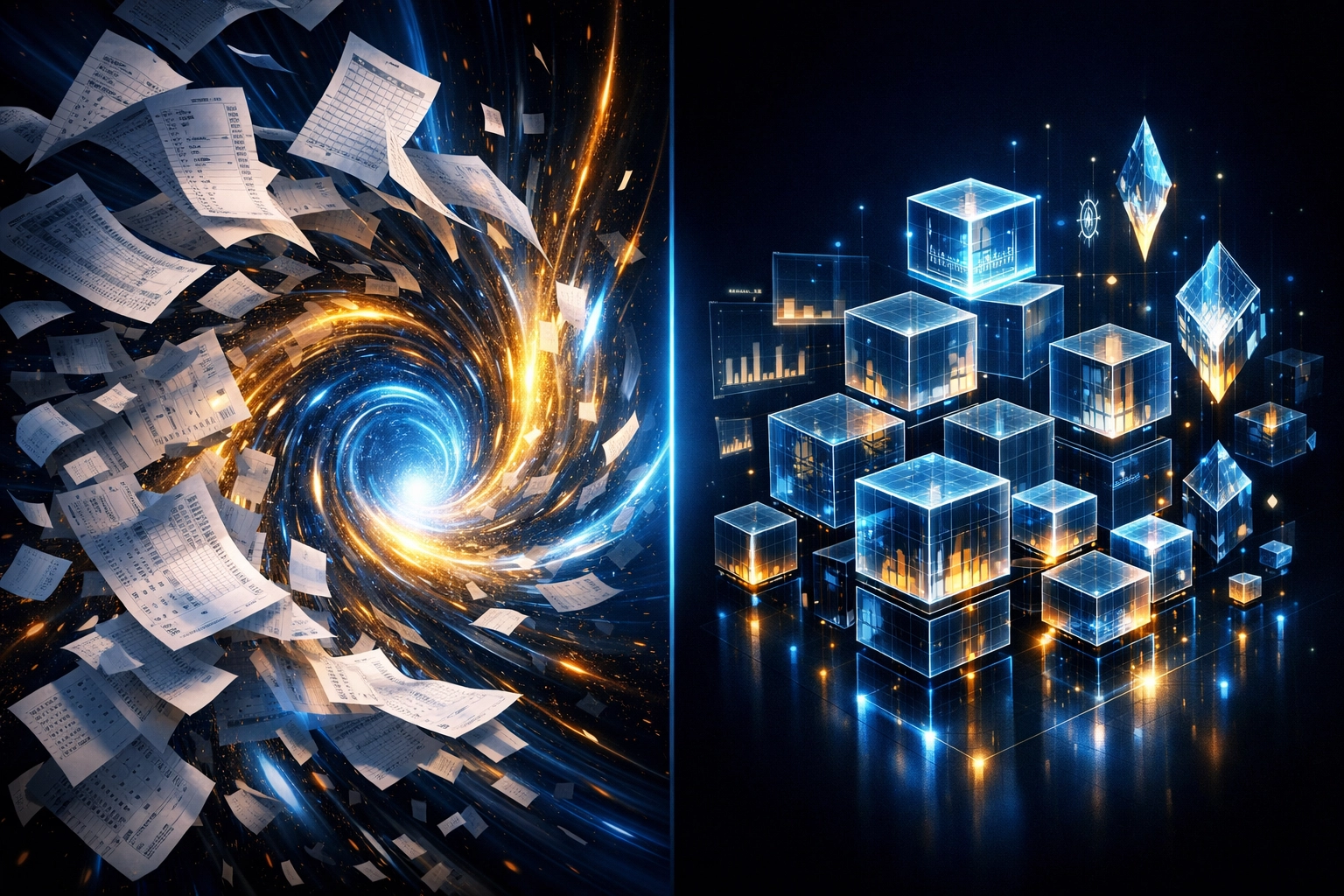 AI-powered merchant portal converting chaotic spreadsheets into secure NFT receipts for transaction reconciliation.