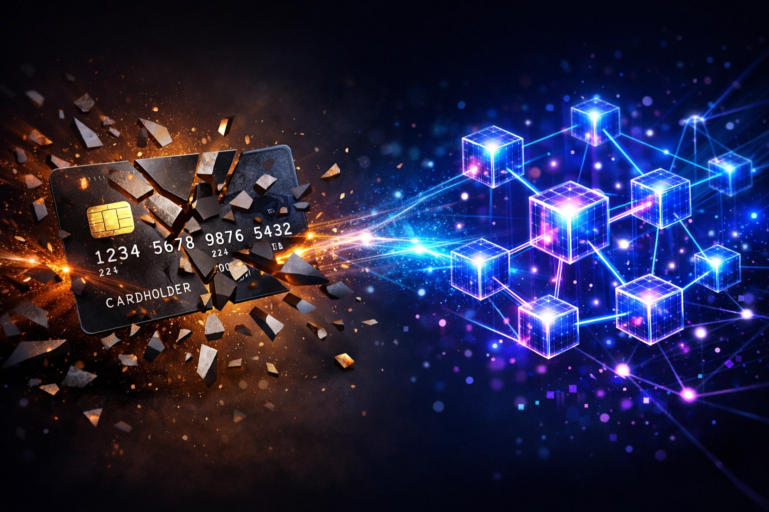 Traditional credit card transitioning to blockchain crypto payment network