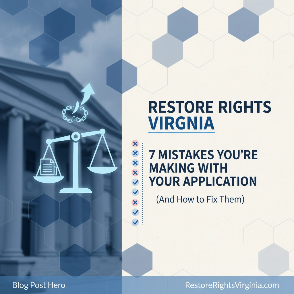 Restore Rights Virginia: 7 Mistakes You're Making with Your Application (And How to Fix Them)
