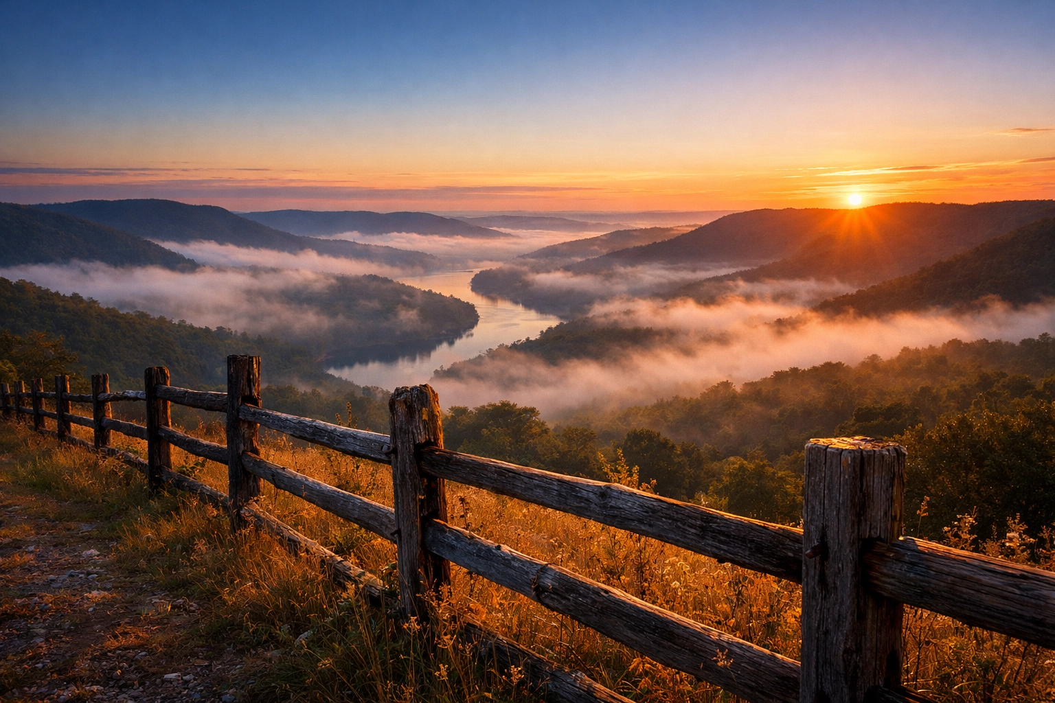 Scenic Tennessee valley view showing the local market area for home buyers and mortgage broker services.