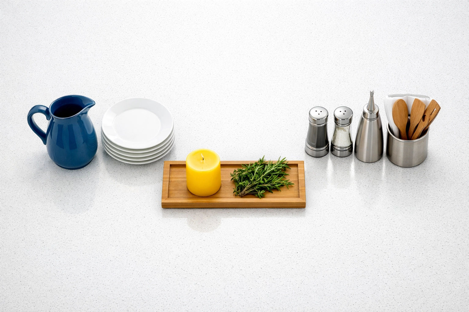 Immaculate kitchen island in Carlisle showcasing high-end MetroWest Cleaning Services results.