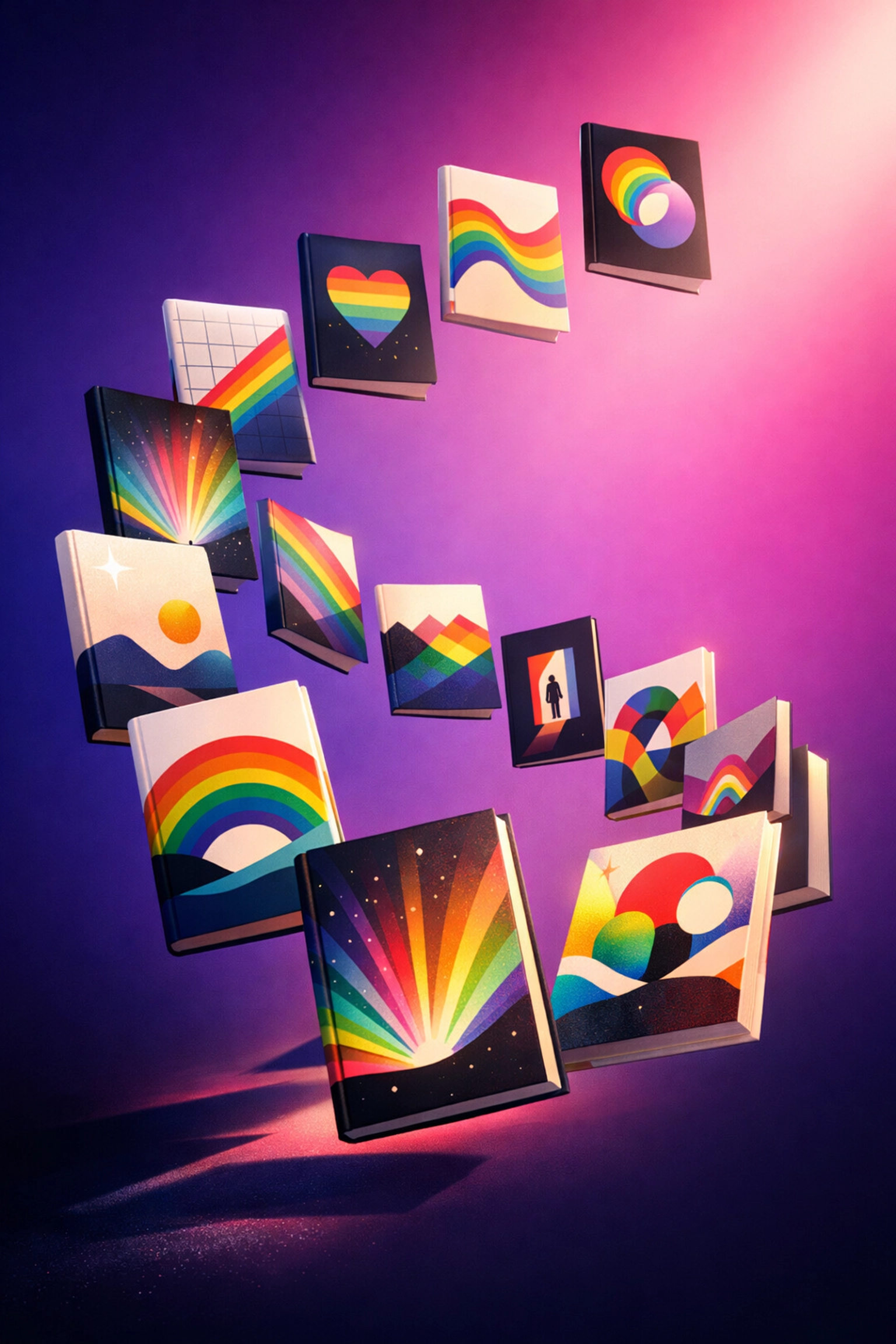 Diverse LGBTQ+ book covers representing niche gay romance and MM fiction