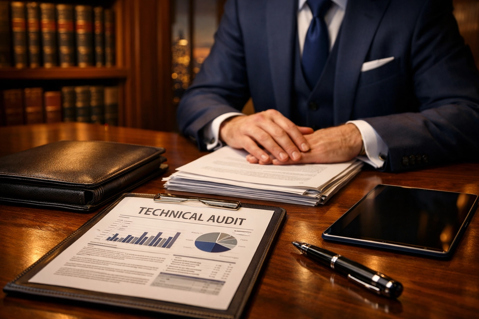 Professional review of executive benefit plan documents during a 409A compliance technical audit.