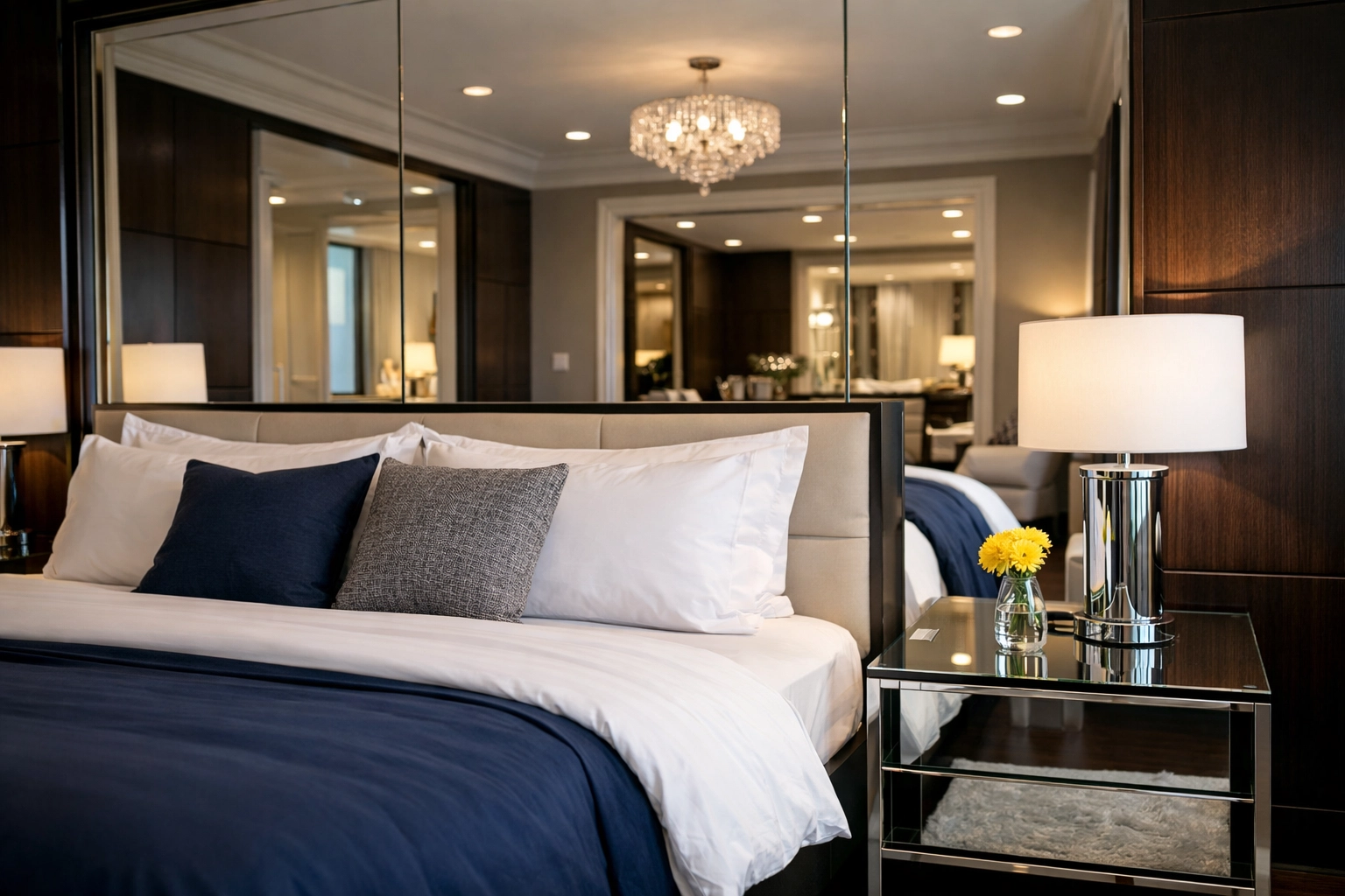 A spotless master bedroom suite transformed by professional house cleaning in West Boylston MA.