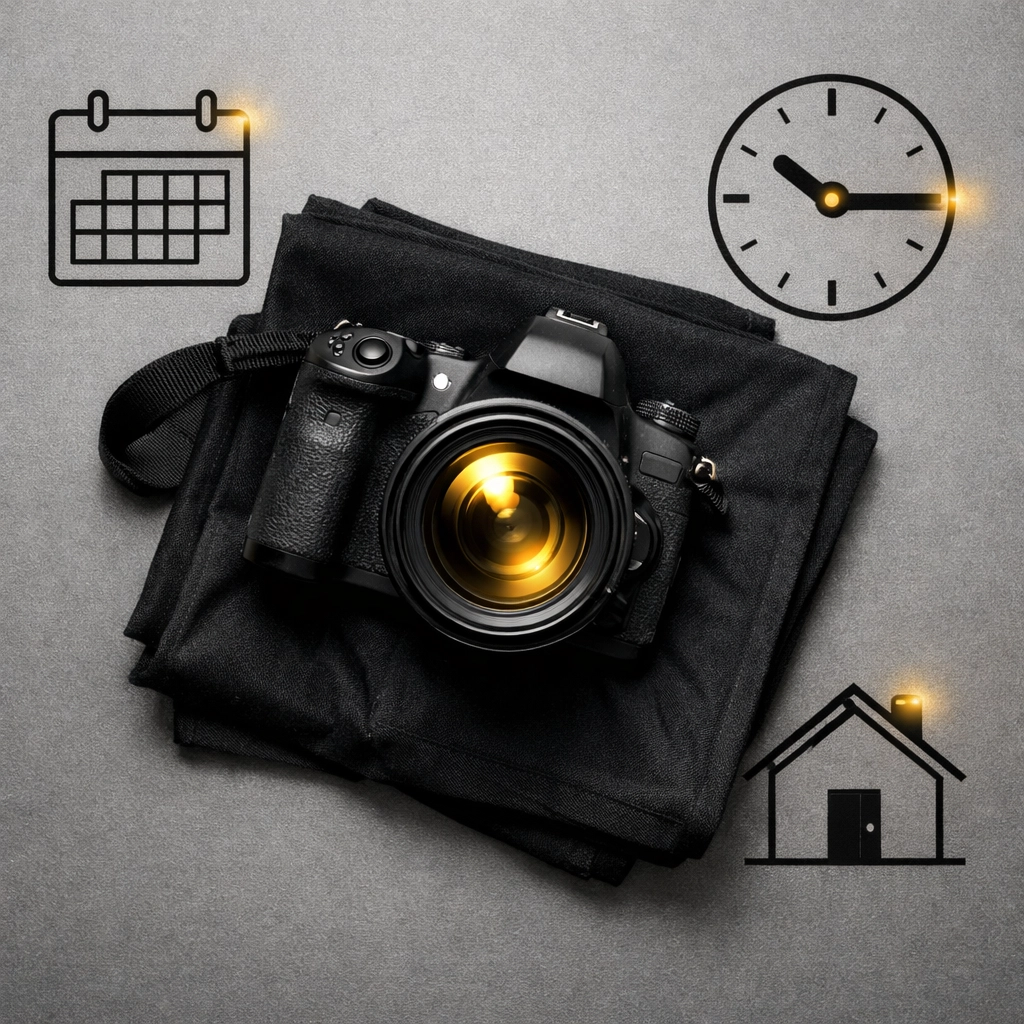 Professional camera and planning tools for estate sale photography and online auctions