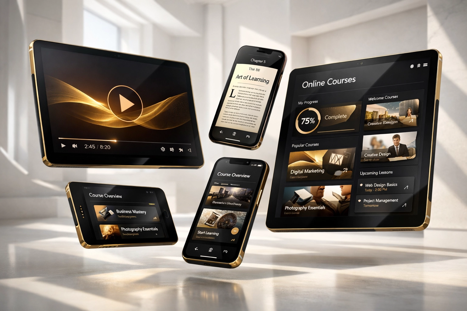 Digital marketing bonus bundle featuring online business training courses and lead generation reports.