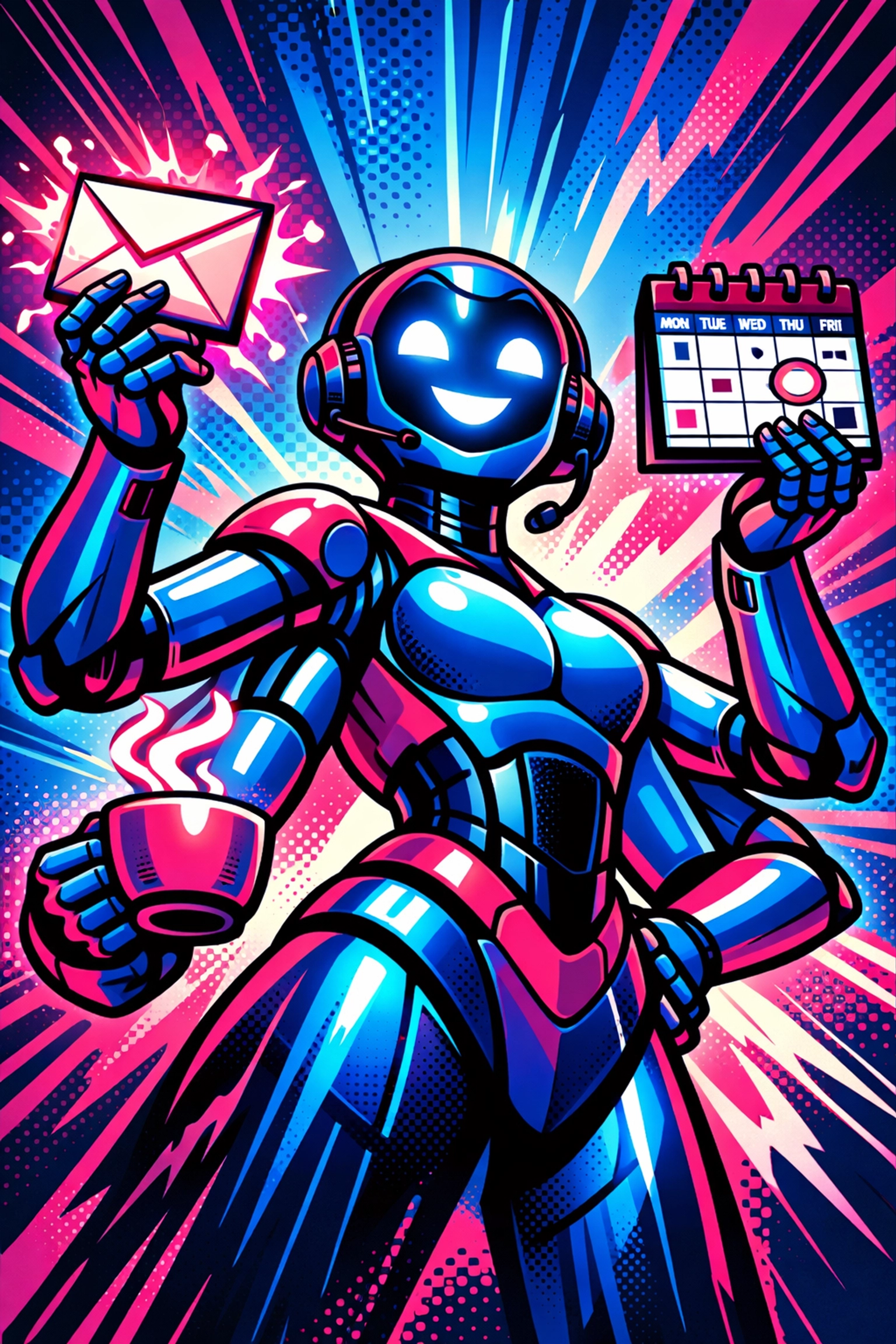 A professional AI virtual assistant for business multitasking and managing daily workflows efficiently.