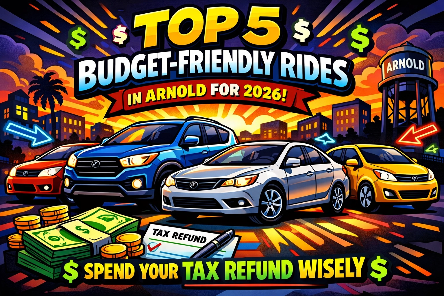 [HERO] Top 5 Budget-Friendly Rides in Arnold for 2026: Spend Your Tax Refund Wisely