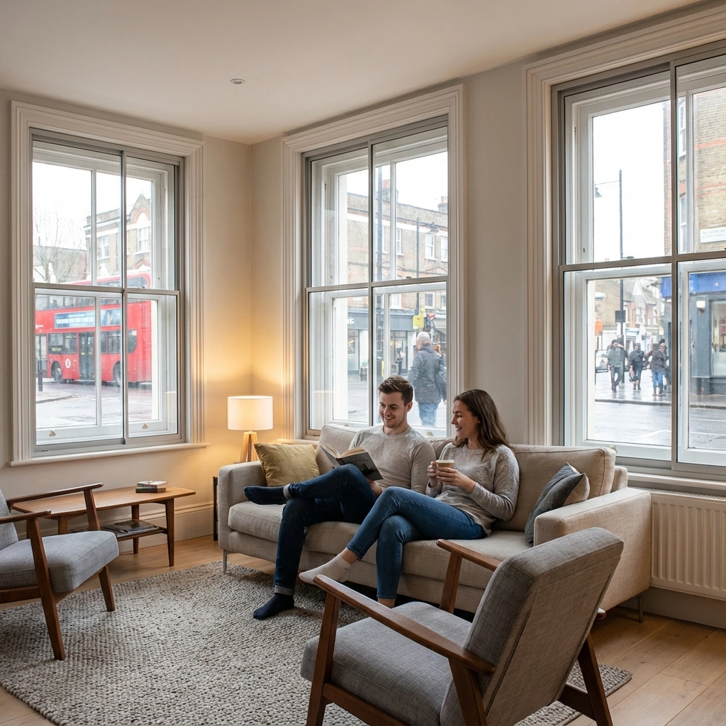 Family-friendly secondary glazing installation