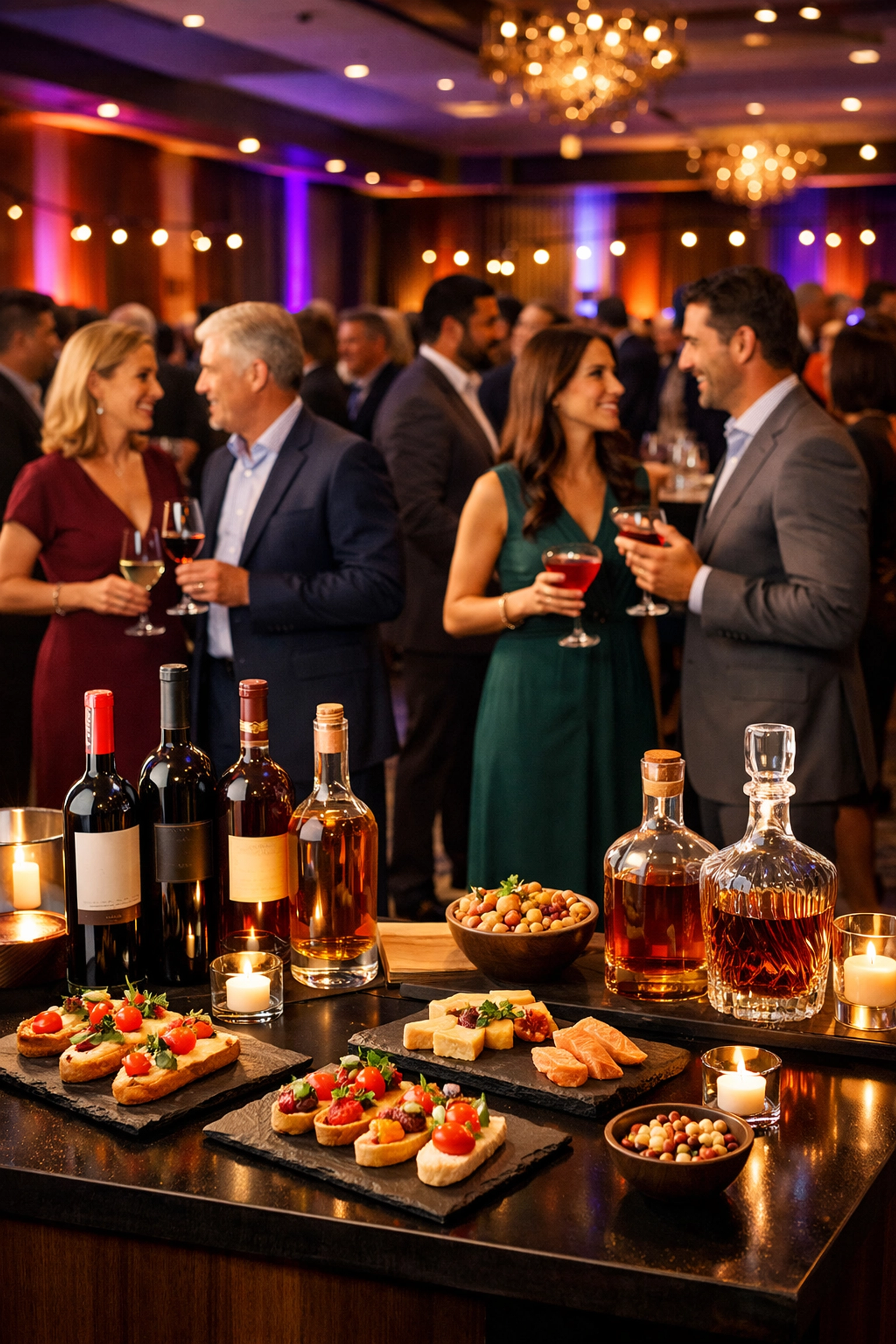 TASTE reception networking event at WSWA with wine spirits tasting and industry professionals