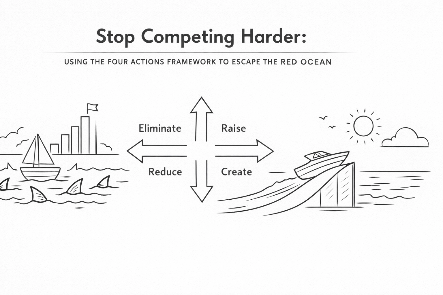 [HERO] Stop Competing Harder: Using the Four Actions Framework to Escape the Red Ocean