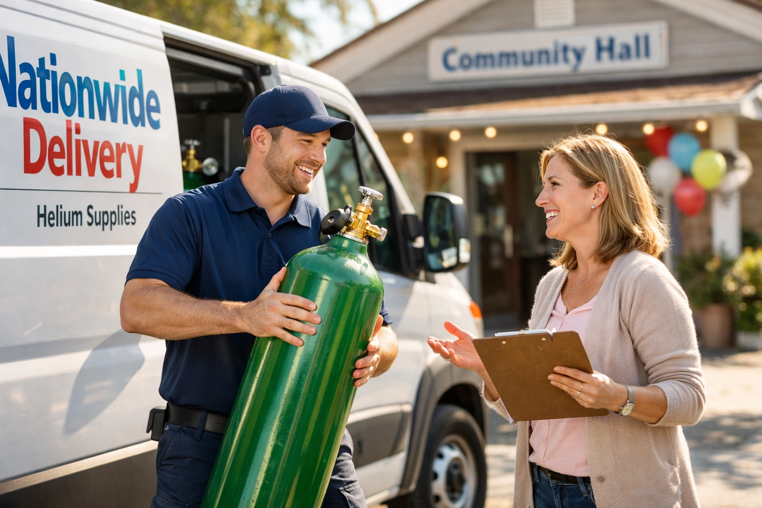 Nationwide delivery of helium gas cylinders for events by a professional UK gas supplier.