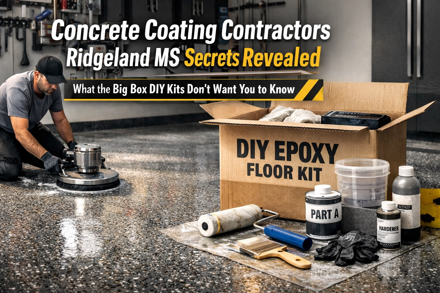 [HERO] Concrete Coating Contractors Ridgeland MS Secrets Revealed: What the Big Box DIY Kits Don’t Want You to Know
