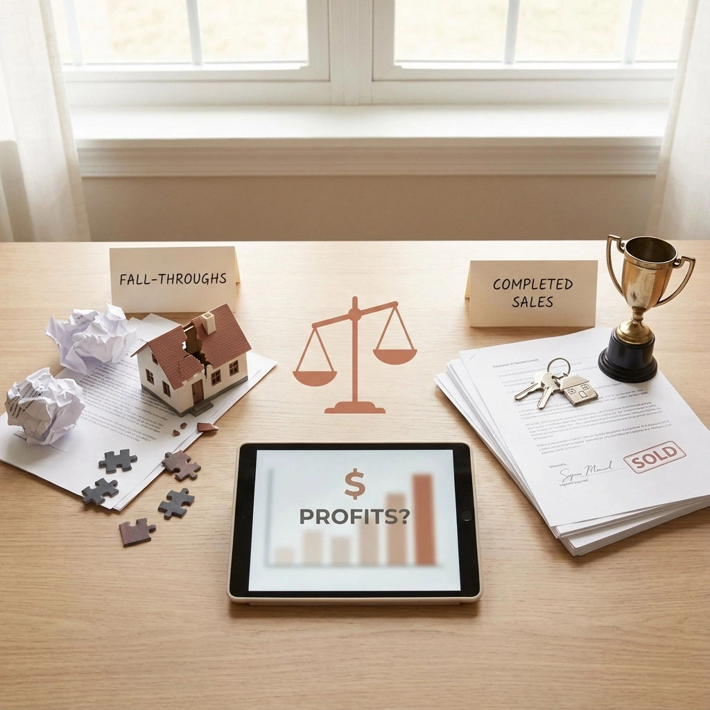 Fall-Throughs Vs Completed Sales: Which is Killing Your Estate Agency's Profits?