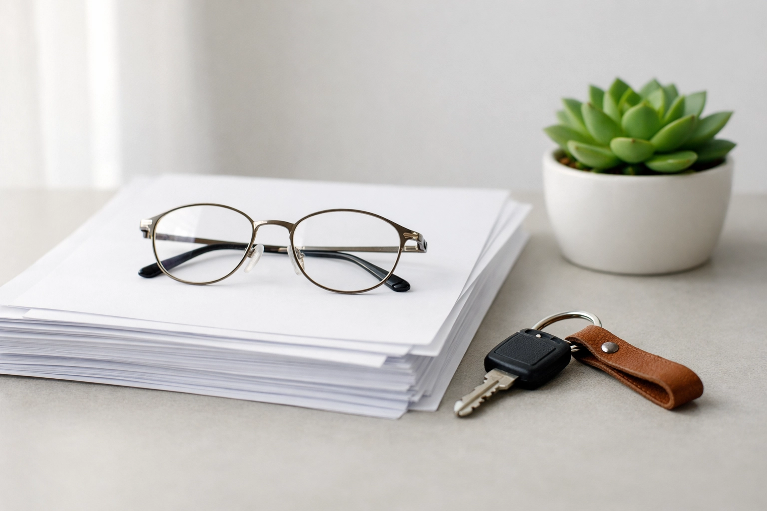 Reading glasses and policy documents highlighting PA auto insurance laws and coverage options.