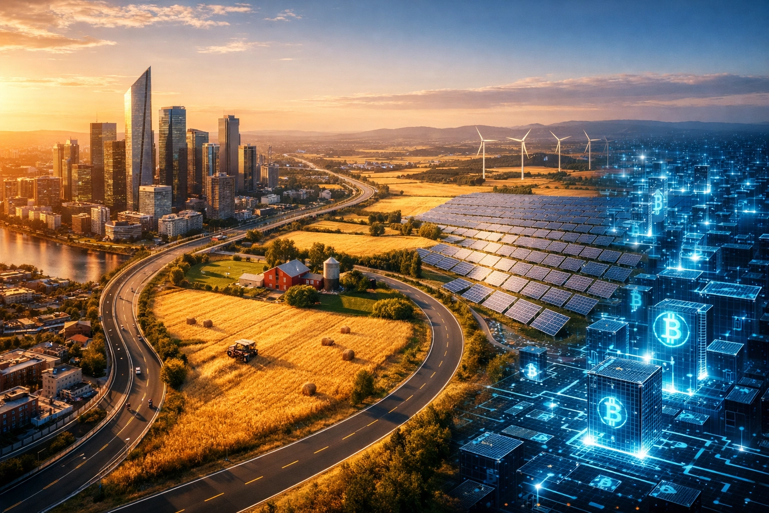 Diverse landscape representing true portfolio diversification across multiple asset classes