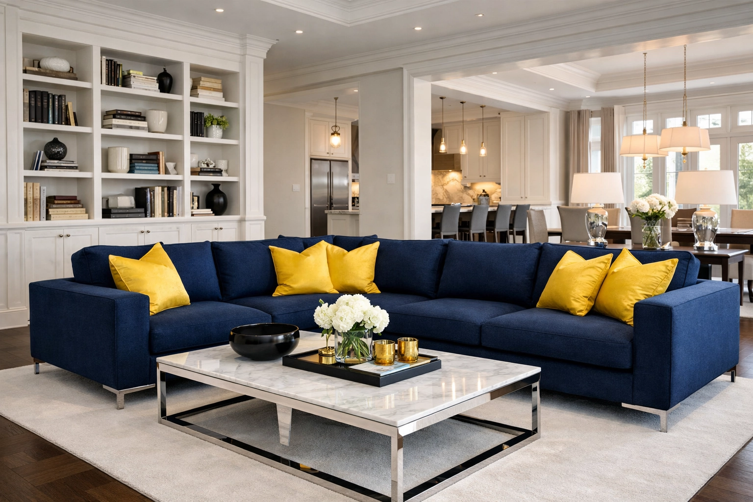 A tidy living area in a Belvidere home, cleaned by professional maid services in Lowell.