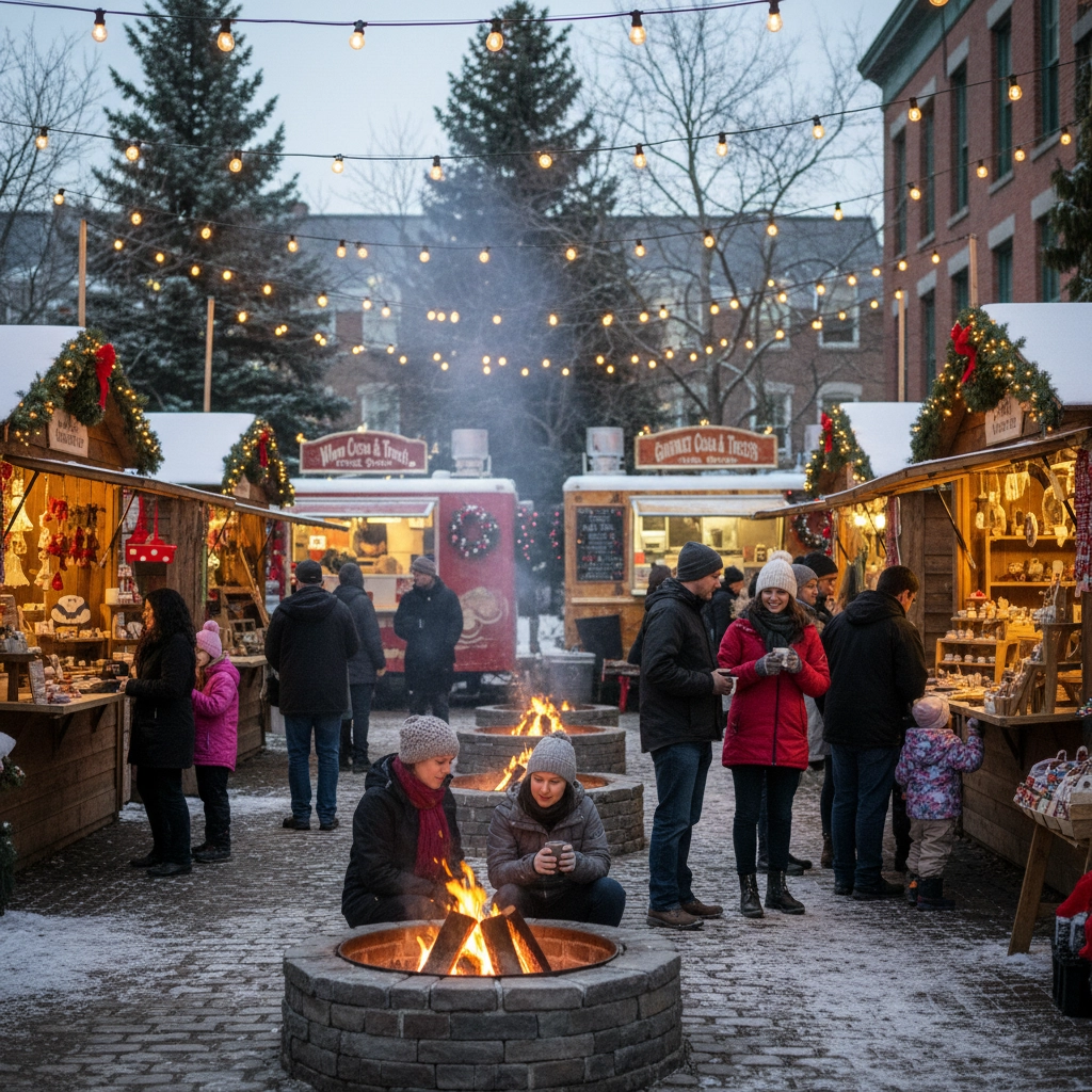 Illuminated tulip fields and twinkling lights at Holland Ridge Farms Winter Wonderland Illuminated tulip fields and twinkling lights at Holland Ridge Farms Winter Wonderland