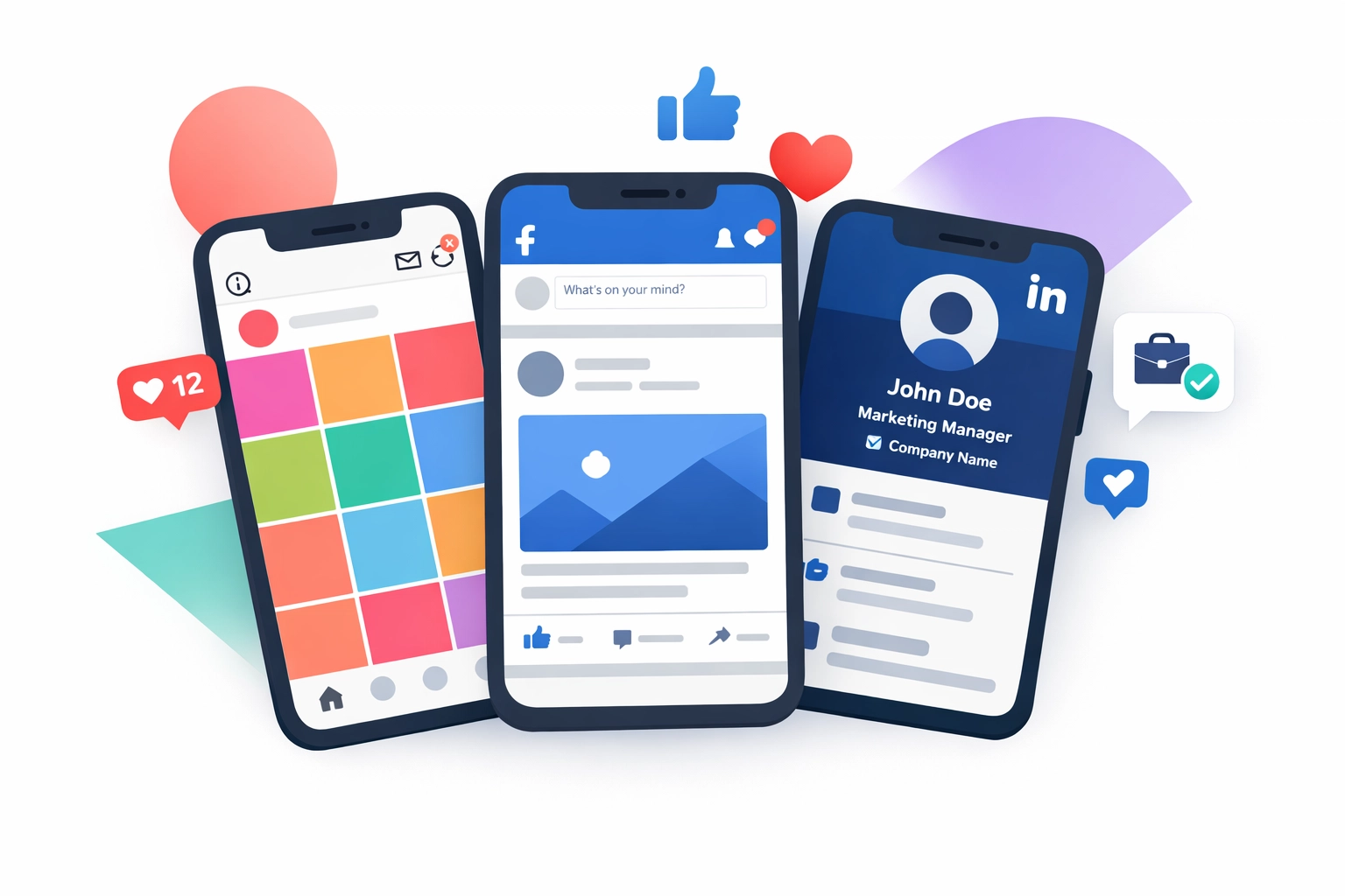 Social media marketing platforms Facebook Instagram LinkedIn for Venice businesses