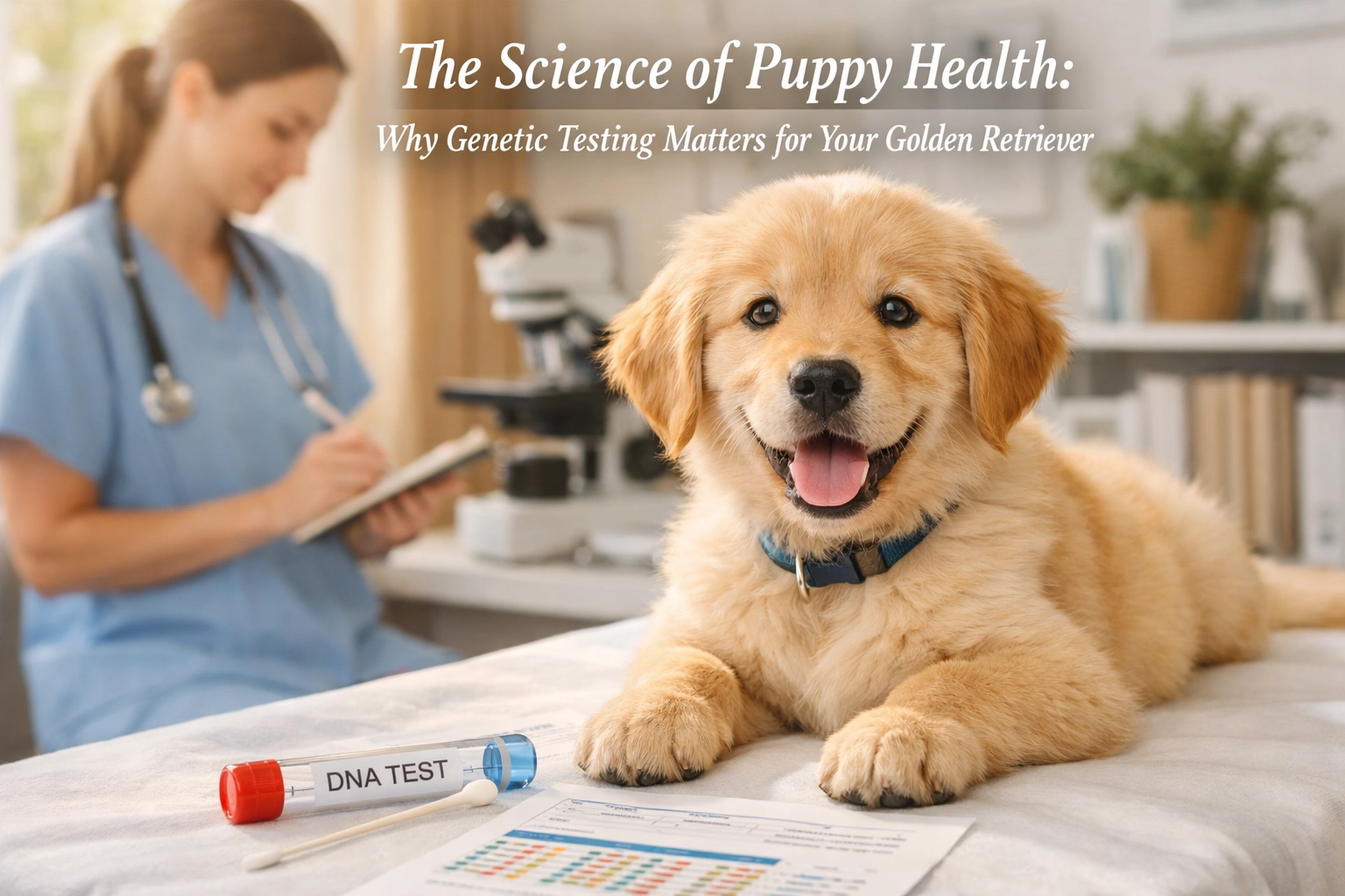 [HERO] The Science of Puppy Health: Why Genetic Testing Matters for Your Golden Retriever
