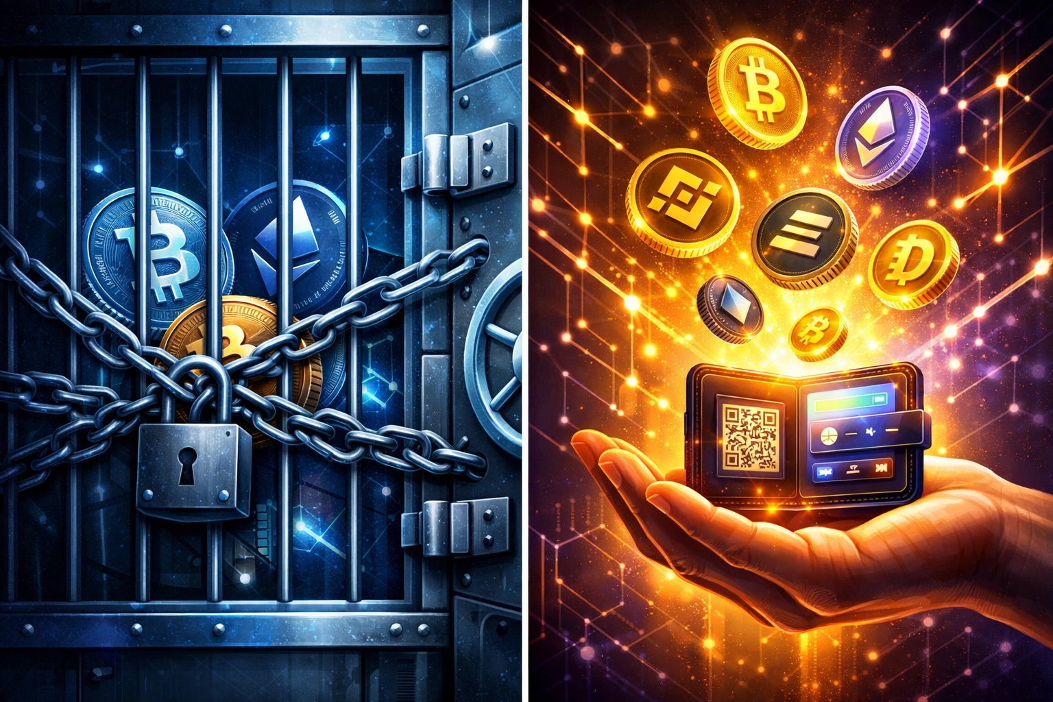 Self-custody crypto wallet vs custodial payment platform comparison
