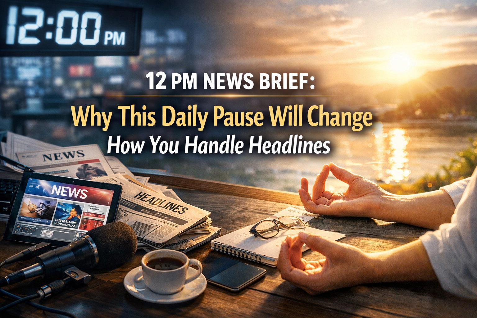 [HERO] 12 PM News Brief: Why This Daily Pause Will Change How You Handle Headlines